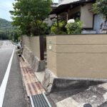 福山市　T様邸　塀の改修塗装工事